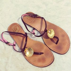 Lilly Pulitzer Pink Pearl Sandals